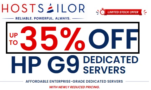 Hostsailor dedicated servers